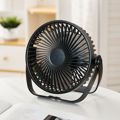 3-in-1 Electric Fan Wall Mounted Desktop Quiet Brushless Turbine Mini Fan, Style: USB Plug(Black) by buy2fix