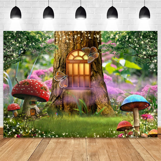 150 X 210cm Fantasy Forest Photography Background Cloth Cartoon Kids Party Decoration Backdrop(6360) by buy2fix