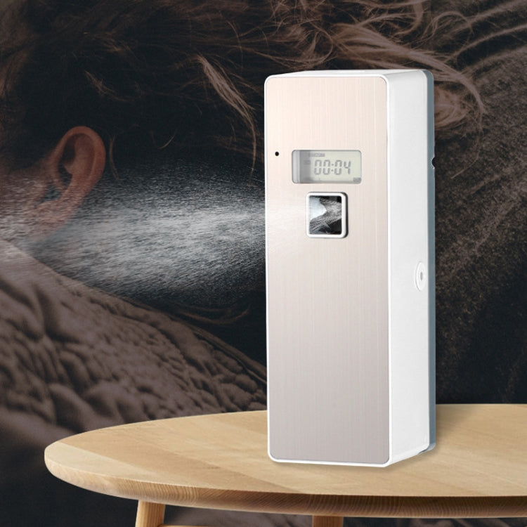 Anti-Corrosion Stainless Steel Panel LCD Digital Display Intelligent Automatic Fragrance Sprayer(Brushed) - Air Purifiers & Accessories by buy2fix | Online Shopping UK | buy2fix