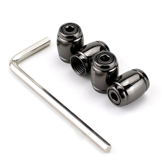 Automobile Valve Core Cap Tire Anti-deflation Valve Decoration(Titanium Black) - Tire Valve Caps by buy2fix | Online Shopping UK | buy2fix