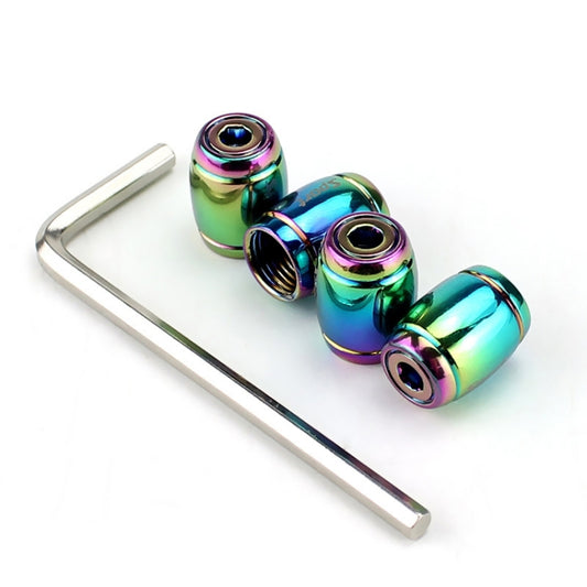 Automobile Valve Core Cap Tire Anti-deflation Valve Decoration(Colorful) - Tire Valve Caps by buy2fix | Online Shopping UK | buy2fix
