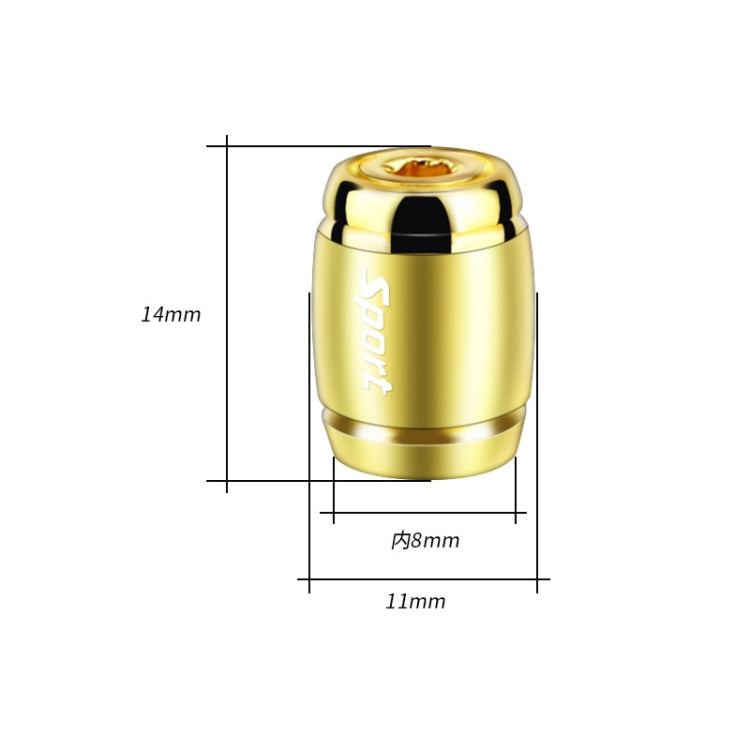 Automobile Valve Core Cap Tire Anti-deflation Valve Decoration(Silver) - Tire Valve Caps by buy2fix | Online Shopping UK | buy2fix