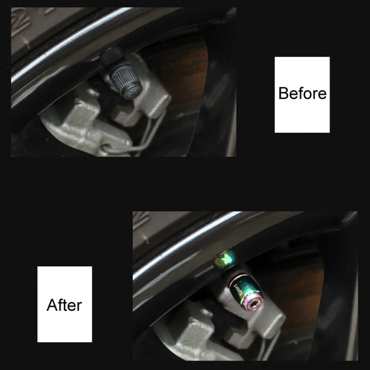 Automobile Valve Core Cap Tire Anti-deflation Valve Decoration(Silver) - Tire Valve Caps by buy2fix | Online Shopping UK | buy2fix