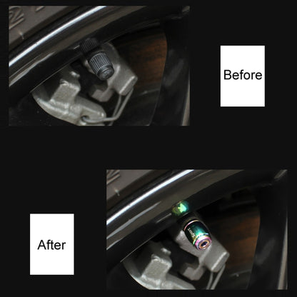 Automobile Valve Core Cap Tire Anti-deflation Valve Decoration(Silver) - Tire Valve Caps by buy2fix | Online Shopping UK | buy2fix