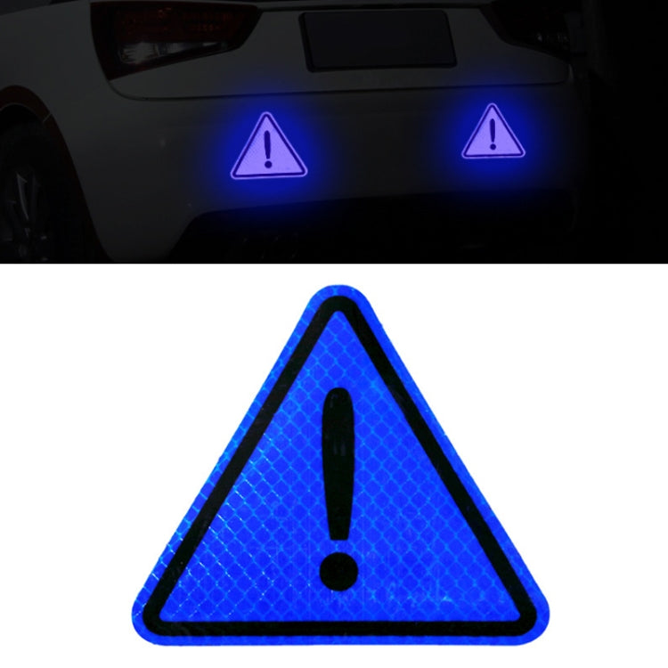 Car Tail Triangle Reflective Stickers Safety Warning Danger Signs Car Stickers(Blue) by buy2fix