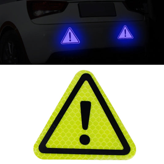 Car Tail Triangle Reflective Stickers Safety Warning Danger Signs Car Stickers(Green) by buy2fix