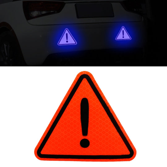 Car Tail Triangle Reflective Stickers Safety Warning Danger Signs Car Stickers(Orange)
