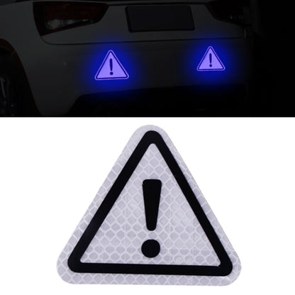 Car Tail Triangle Reflective Stickers Safety Warning Danger Signs Car Stickers(Silver) by buy2fix