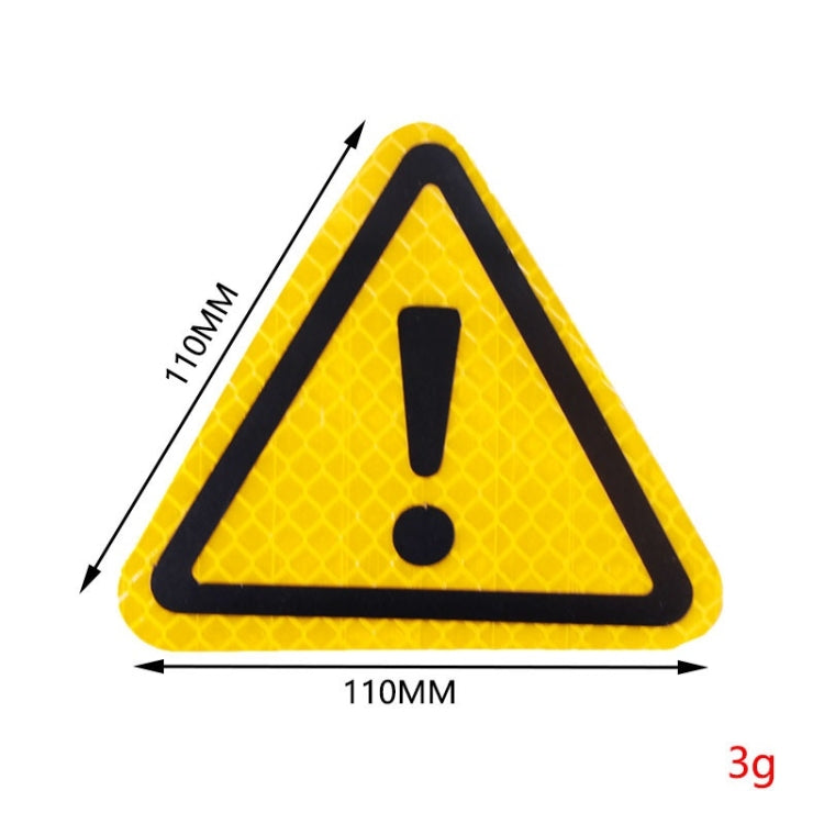Car Tail Triangle Reflective Stickers Safety Warning Danger Signs Car Stickers(Orange) by buy2fix
