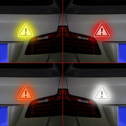 Car Tail Triangle Reflective Stickers Safety Warning Danger Signs Car Stickers(Blue) by buy2fix