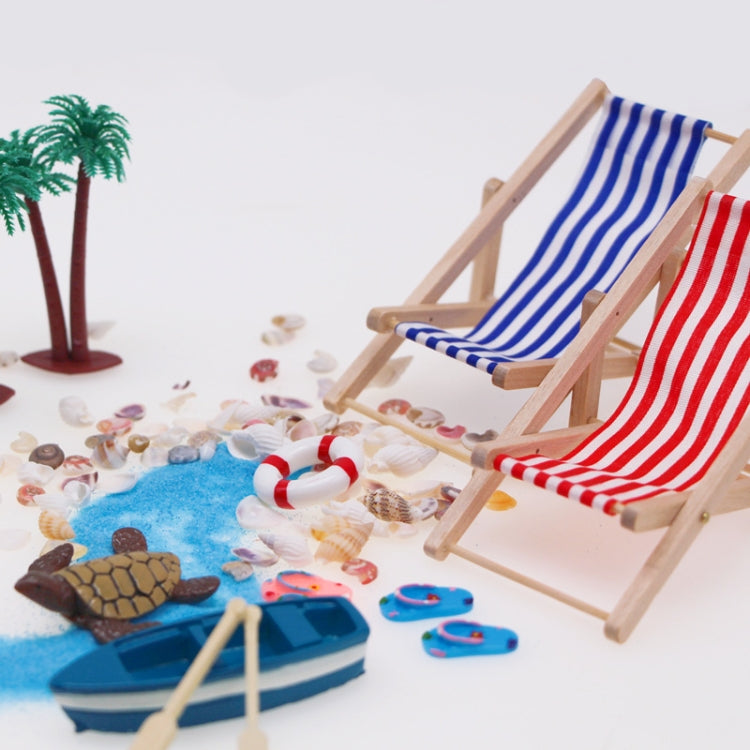 B Style Mini Beach Set Miniature Model Ornament Summer Ocean Simulation Scene Photo Decoration Props by buy2fix
