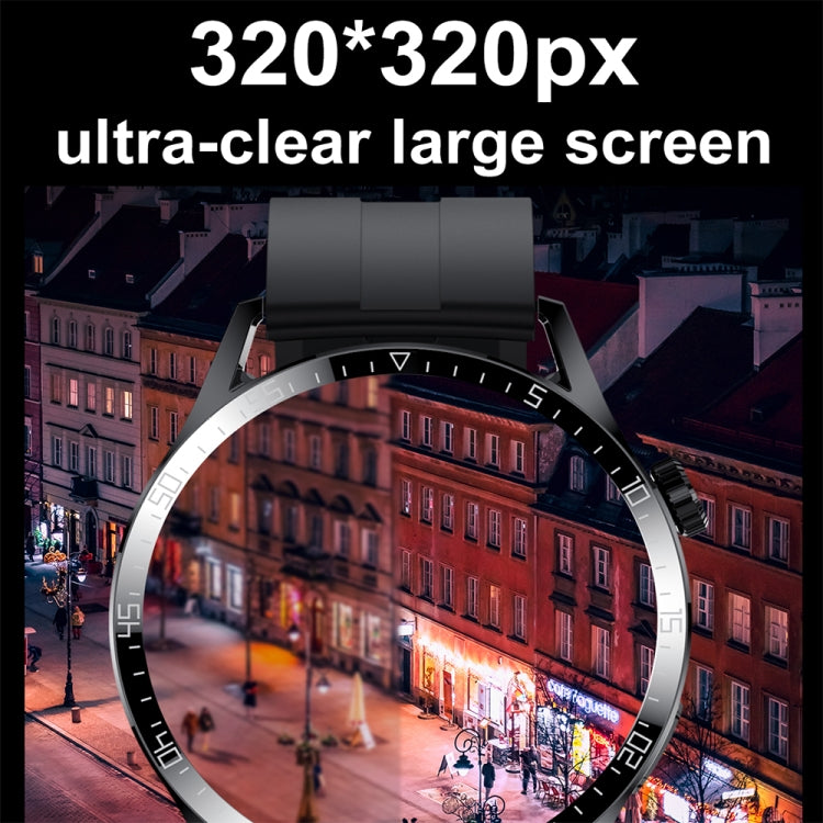 Sports Health Monitoring Waterproof Smart Call Watch With NFC Function, Color: Silver-Silver Steel+Red Silicone by buy2fix