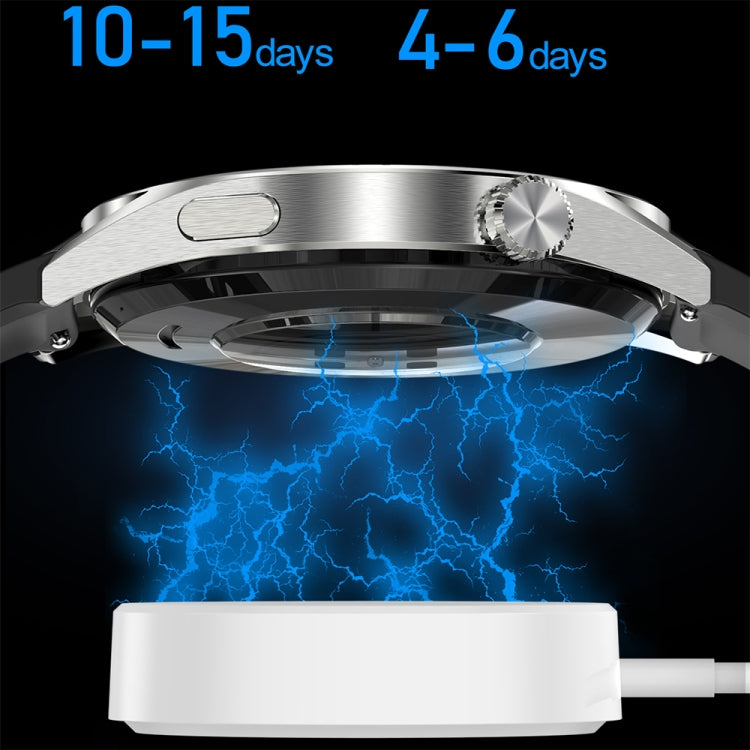 Sports Health Monitoring Waterproof Smart Call Watch With NFC Function, Color: Silver-Silver Steel by buy2fix