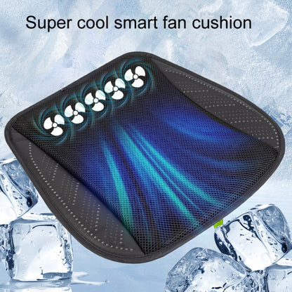 Multifunctional USB Fan Ventilation Heat Dissipation Car Seat Cushion(Blue) by buy2fix