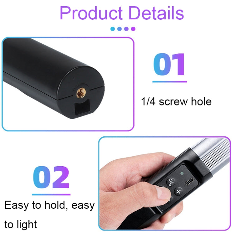 RGB 39 LEDs Photography Fill Light LED Handheld Live Stick Light by buy2fix