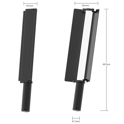 24W 72 LEDs Handheld Full-color RGB Stick Light Photography Light with Barndoor by buy2fix