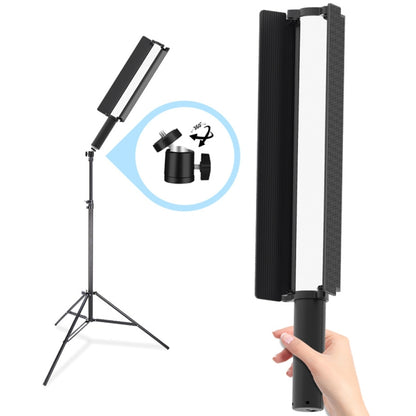 24W 72 LEDs Handheld Full-color RGB Stick Light Photography Light with Barndoor by buy2fix