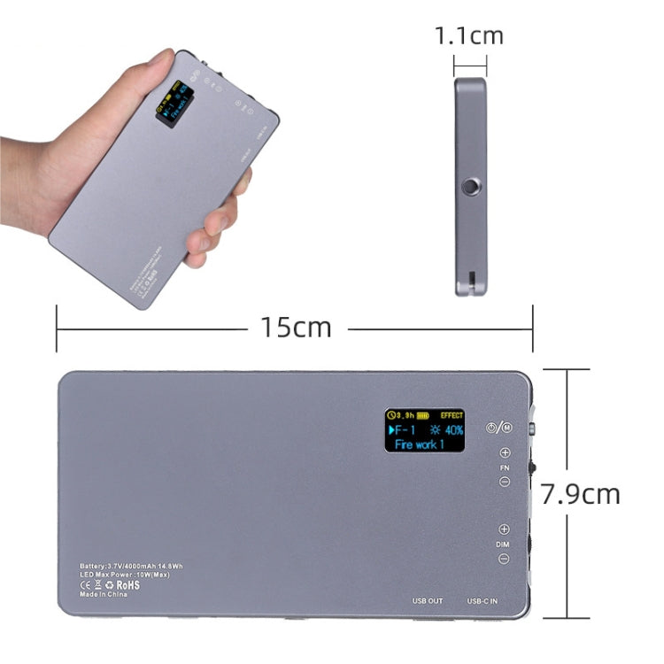 135 LEDs Live Fill Light Handheld Adjustable Photography Light Camera Pocket Light(Full-color RGB) by buy2fix