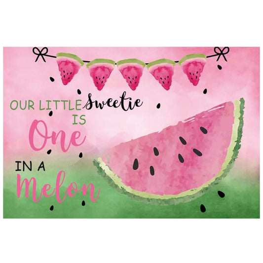 80x120cm Fruit Watermelon Birthday Party Backdrop Photography Decorative Background Props(12010772) by buy2fix