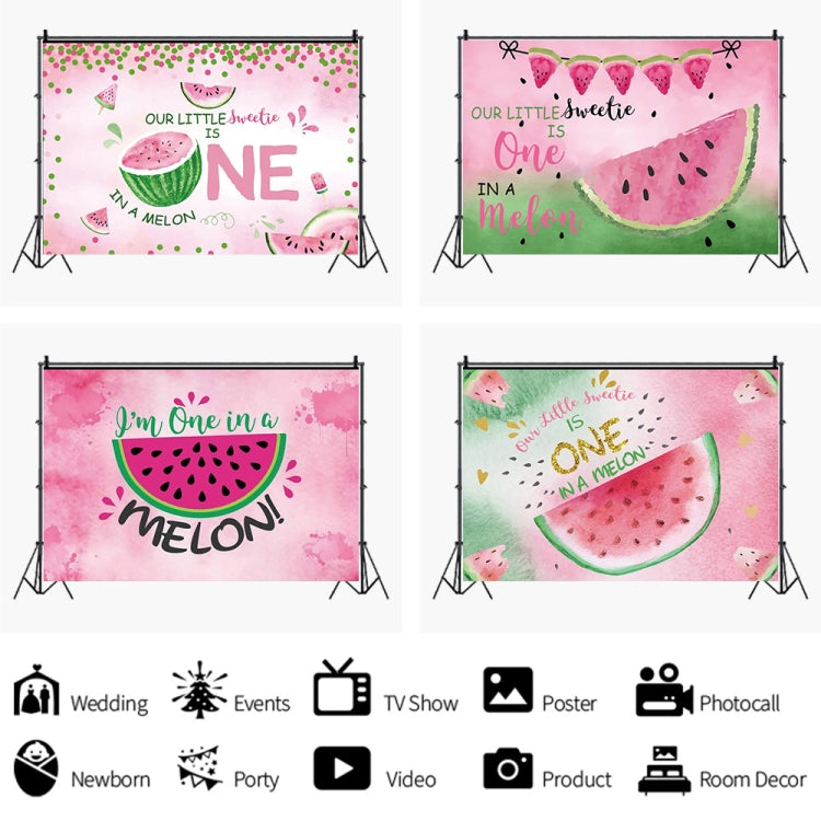 80x120cm Fruit Watermelon Birthday Party Backdrop Photography Decorative Background Props(12010772) by buy2fix