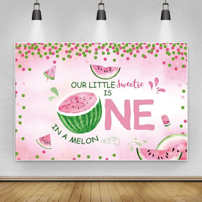 80x120cm Fruit Watermelon Birthday Party Backdrop Photography Decorative Background Props(12010768) by buy2fix