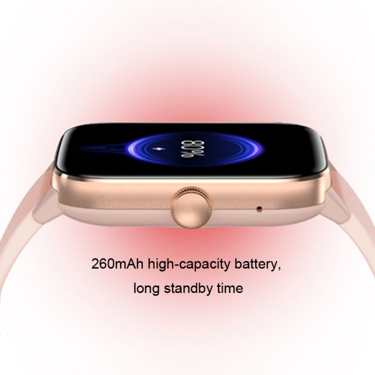 Aluminum Voice Assistant Music Blood Glucose Watch(Pink) by buy2fix