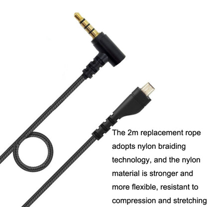 For SteelSeries Arctis 3 5 7 Pro Nylon Weaving Game Headset Cable(Red) by buy2fix