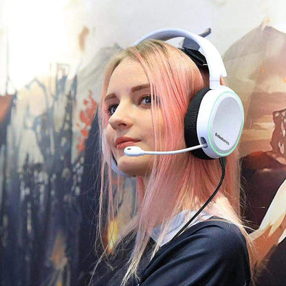 For SteelSeries Arctis 3 5 7 Pro Nylon Weaving Game Headset Cable(Red) by buy2fix