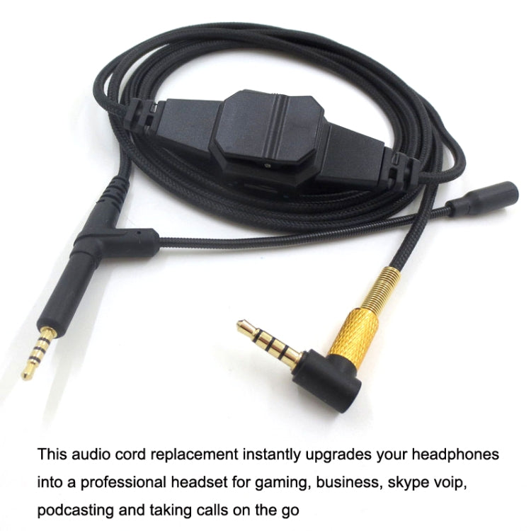 2m For BOSE 700 / QC25 / QC35 / OE2 3.5mm to 2.5mm Gaming Headset Audio Cable(Black) by buy2fix