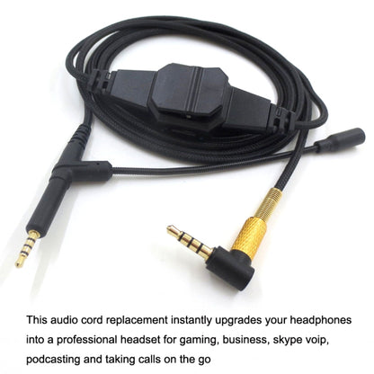 2m For BOSE 700 / QC25 / QC35 / OE2 3.5mm to 2.5mm Gaming Headset Audio Cable(Black) by buy2fix