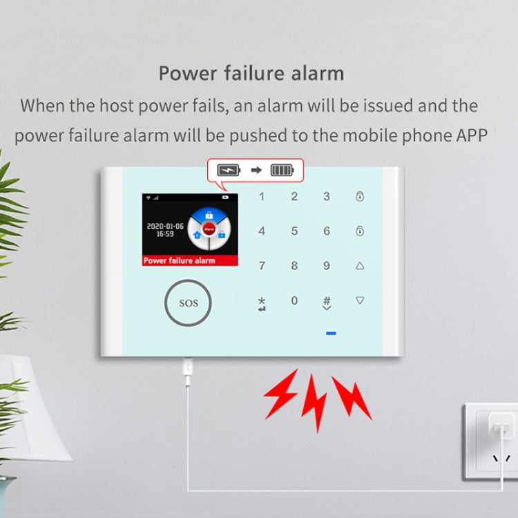 CS118 WIFI+GSM Tuya Smart Voice Alarm System Supports Amazon Alexa/ Google Assistant, Spec: Package 1 by buy2fix