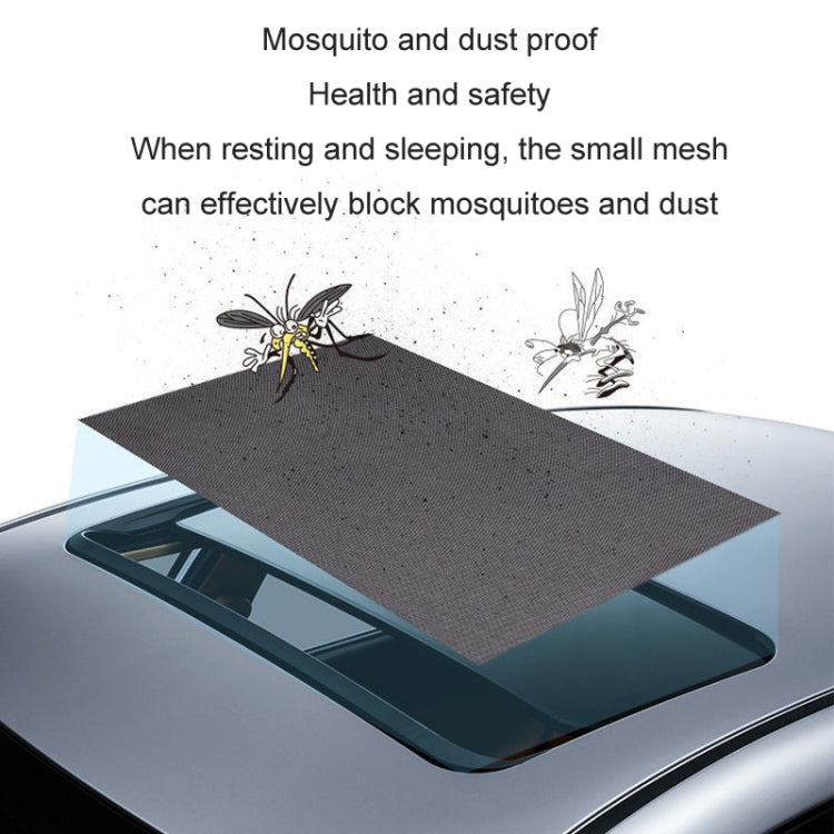 100x65cm Car Sunroof Magnetic Suction Anti-Mosquito Cover Anti-Mosquito Screen Window by buy2fix