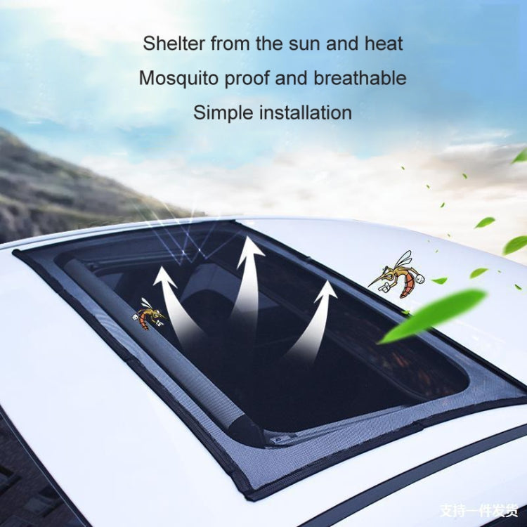 100x65cm Car Sunroof Magnetic Suction Anti-Mosquito Cover Anti-Mosquito Screen Window by buy2fix