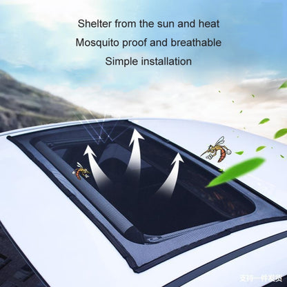 100x65cm Car Sunroof Magnetic Suction Anti-Mosquito Cover Anti-Mosquito Screen Window by buy2fix