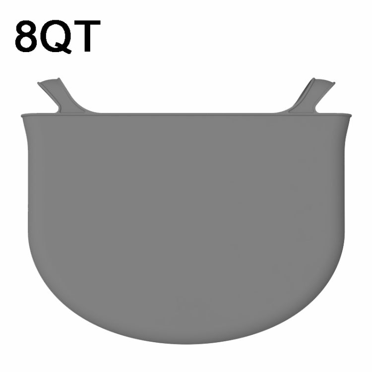 8QT Silicone Slow Cooke Liners Reusable Leakproof Crock Pot Liners(Gray) - Cooktop Parts by buy2fix | Online Shopping UK | buy2fix