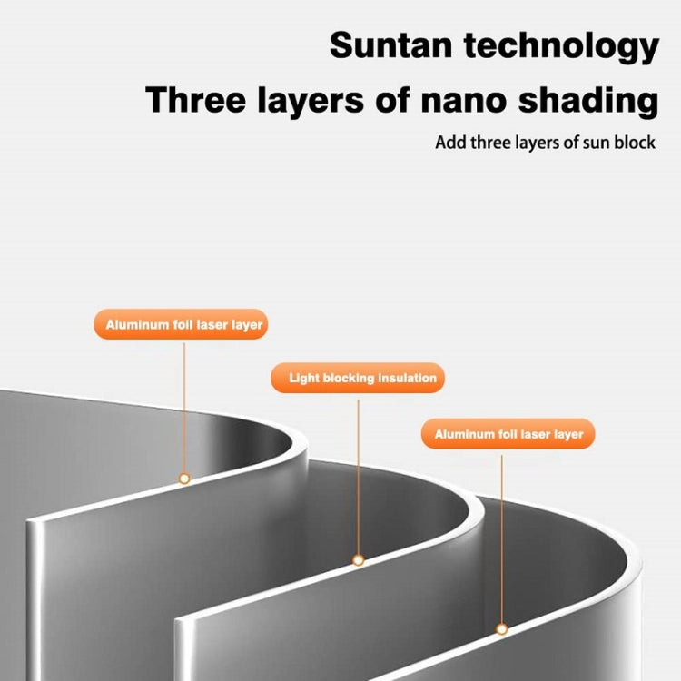 68x125cm Mesh Black Suction Cup Telescopic Car Sun Protection Blackout Curtain by buy2fix