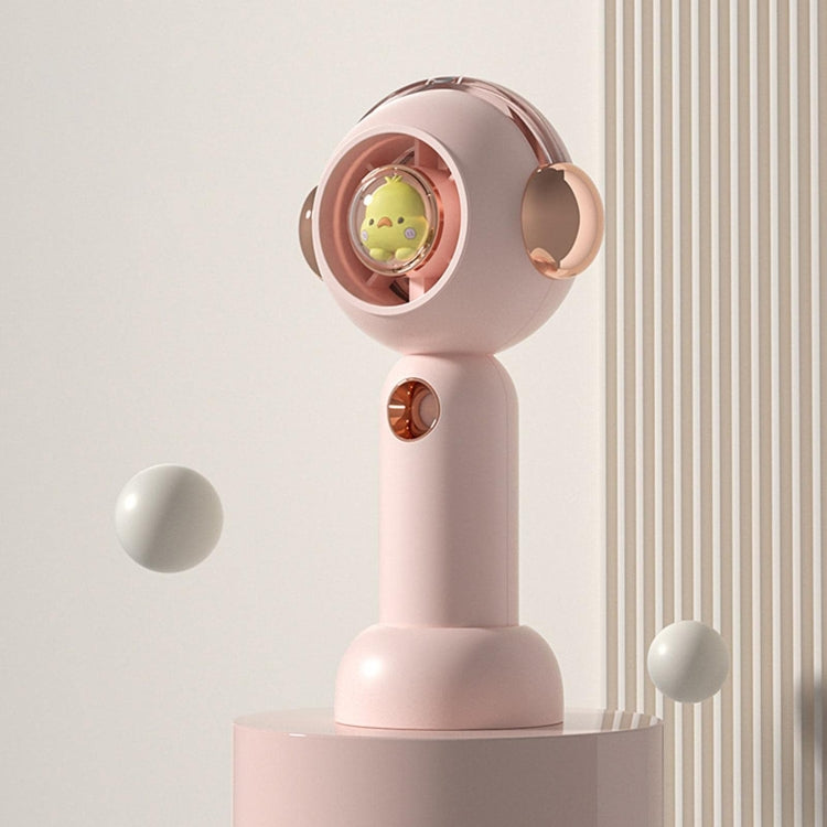 Without Blade Spray Handheld Children Small Fan(Pink) by buy2fix