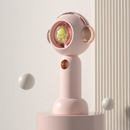 Without Blade Spray Handheld Children Small Fan(Pink) by buy2fix