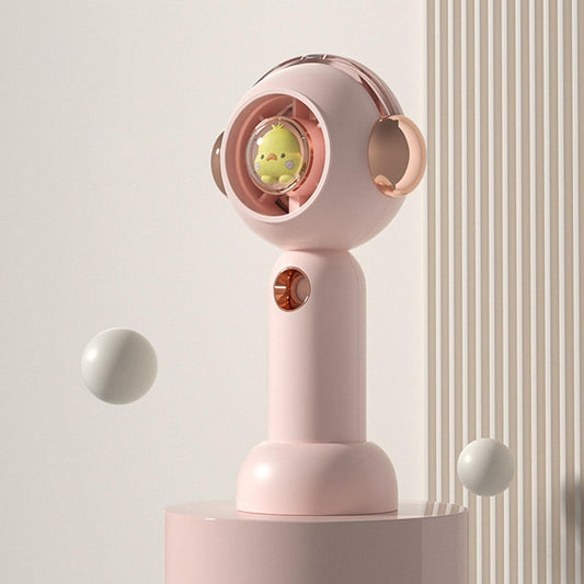 Without Blade Spray Handheld Children Small Fan(Pink) by buy2fix