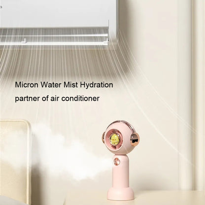 Without Blade Spray Handheld Children Small Fan(Green) by buy2fix