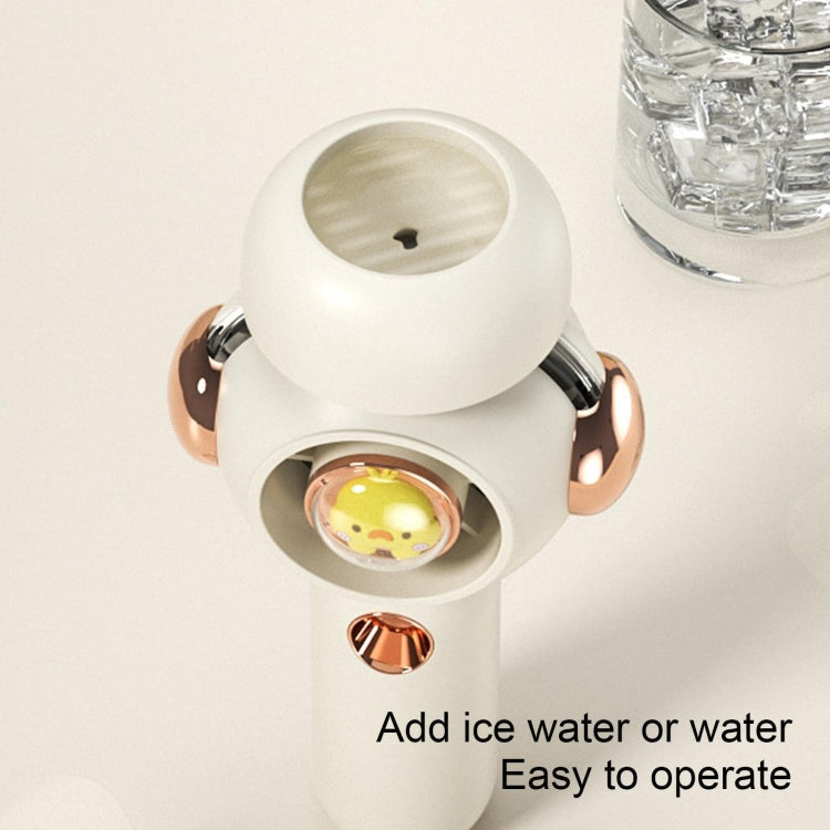 Without Blade Spray Handheld Children Small Fan(White) by buy2fix