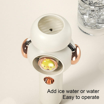 Without Blade Spray Handheld Children Small Fan(White) by buy2fix