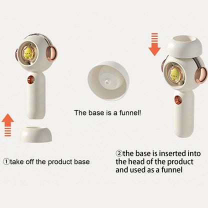 Without Blade Spray Handheld Children Small Fan(Green) by buy2fix