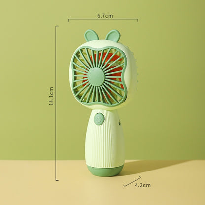 Cartoon Handheld Children Small Fan(Green) by buy2fix