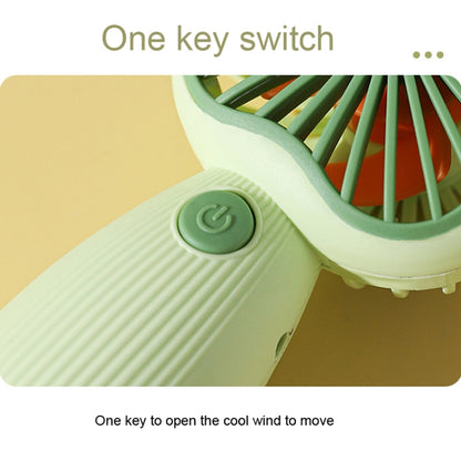 Cartoon Handheld Children Small Fan(White) by buy2fix