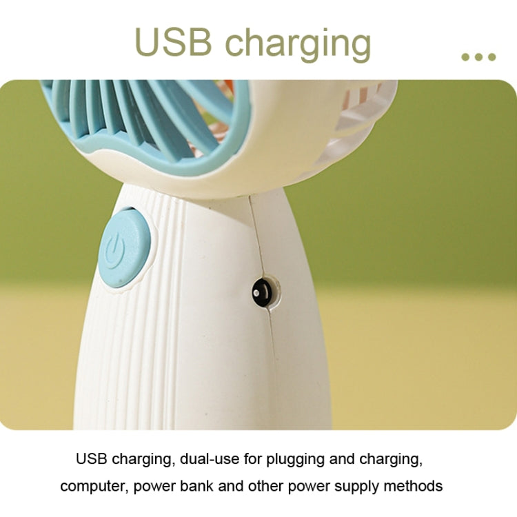 Cartoon Handheld Children Small Fan(White) by buy2fix