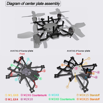 Suitable for DJI Avata 3.5-inch Upgrade Frame Kit, Style: Rack+4 Motors - Other by buy2fix | Online Shopping UK | buy2fix