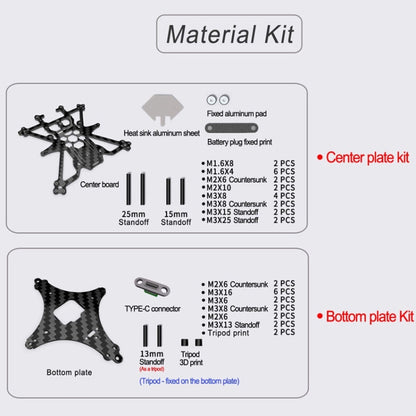 Suitable for DJI Avata 3.5-inch Upgrade Frame Kit, Style: Rack+4 Motors - Other by buy2fix | Online Shopping UK | buy2fix