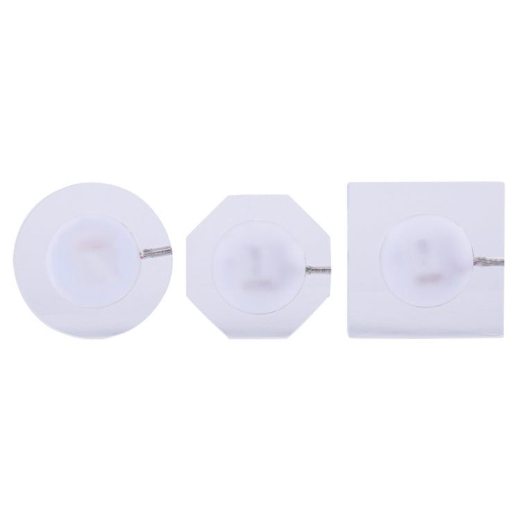 100x10mm Round USB Charging LED Light Up Acrylic Coaster Transparent Crystal Base(Colorful Light) by buy2fix