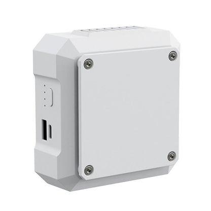 Outdoor Waist-mounted Lighting Fan with Power Function Multifunctional Bracket Hanging Neck Fan(White) by buy2fix